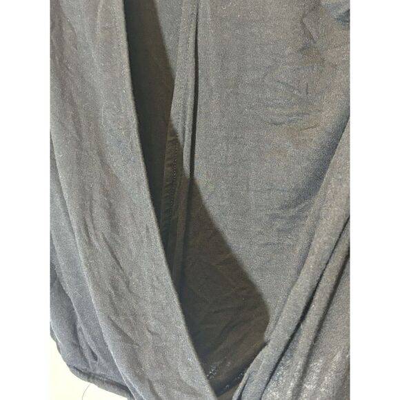 Alya‎ Cross Front Black Long Sleeve Soft Shirt Workout Coverup Size S F24 - Picture 3 of 5